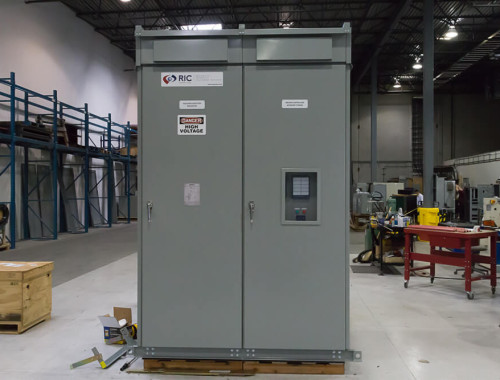 NEMA 3R 5kV Metal Clad Switchgear Front View - Army Engineering