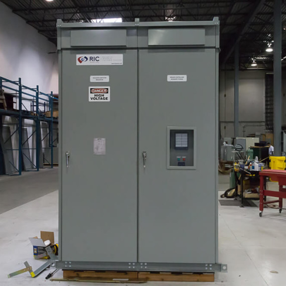 NEMA 3R 5kV Metal Clad Switchgear Front View - Army Engineering