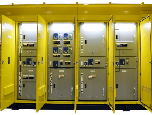 Medium voltage (15kV) arc resistant switchgear in NEMA 3R enclosure.